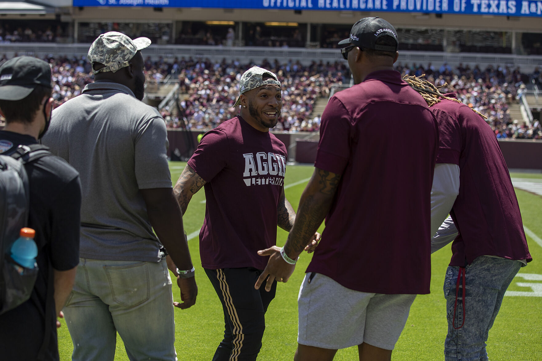 Maroon & White